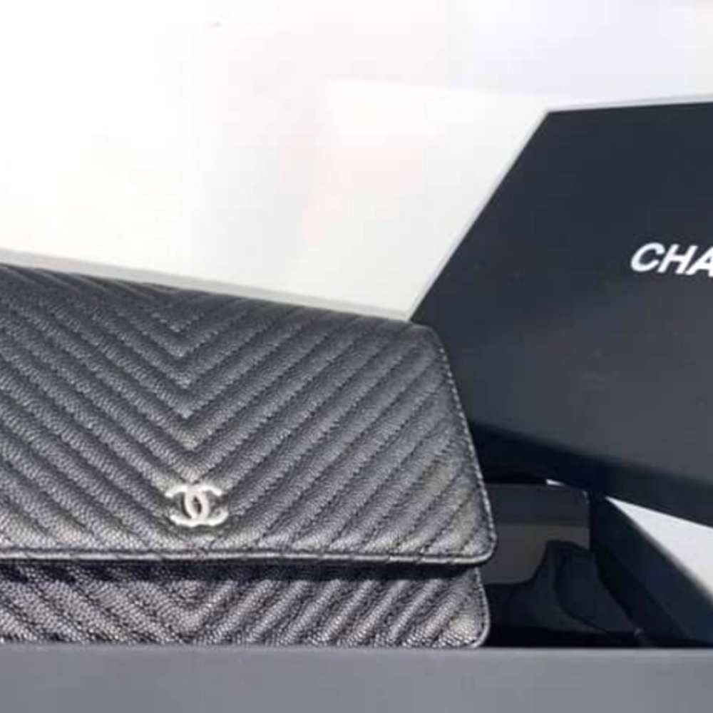 Chanel Black Leather Handbag